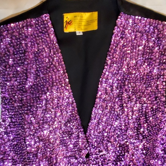 001 USA Beaded Sequin Vest - Picture 3 of 4